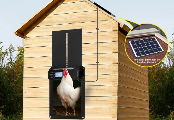 Solar Chicken Door Opener with Three Control Modes