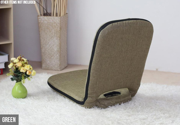 High-Backed Portable Floor Chair - Four Colours Available