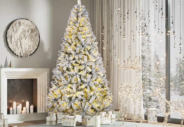 Flocked PVC Christmas Tree - Two Sizes Available