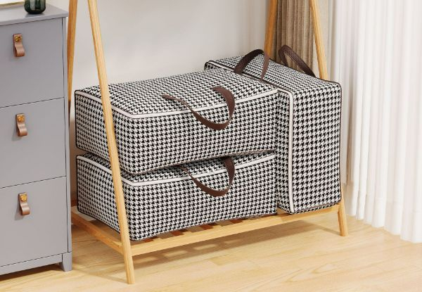 Houndstooth Pattern Storage Bag - Five Options Available