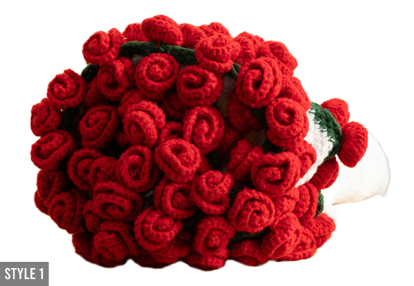 Crochet Flower Knitted Throw Blanket - Available in Two Styles & Three Sizes