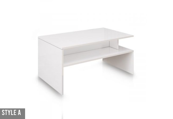 White Coffee Table - Two Styles Available
