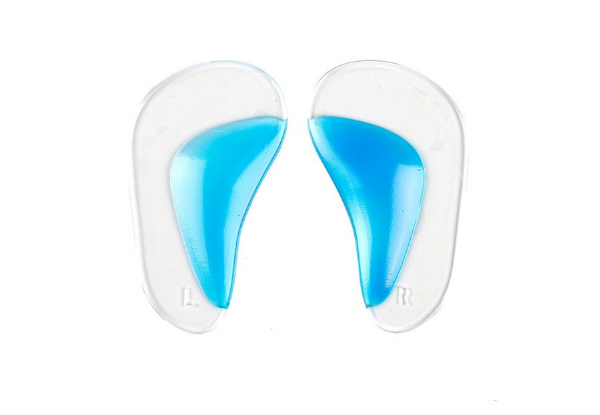 Two-Pack Gel Foot Arch Support - Two Sizes Available with Free Delivery