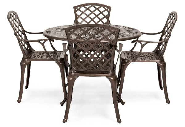 Five-Piece Dining Set with Chairs