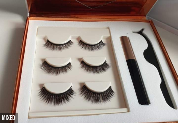 Luxury Lashes Magnetic Eyelash Kit incl. Set of Magnetic Lashes & Eyeliner - Three Styles Available