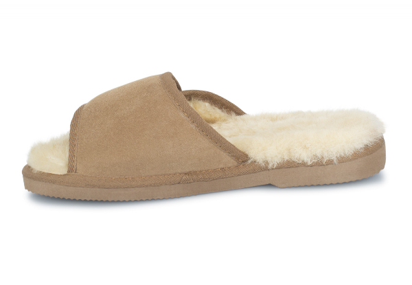 Ugg Australian-Made Water-Resistant Essentials Classic Unisex Sheepskin Open Toe Adjustable Strap Wool Scuffs - 10 Sizes Available