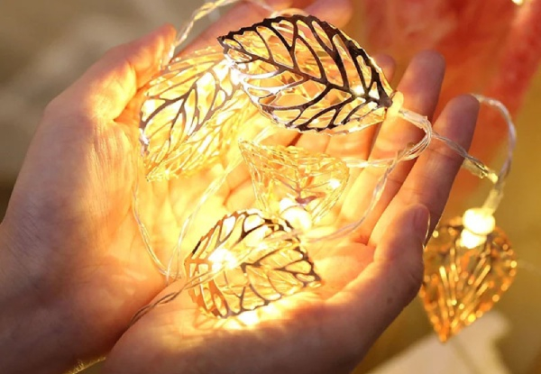 Hollow Leaf String Light - Two Sizes Available