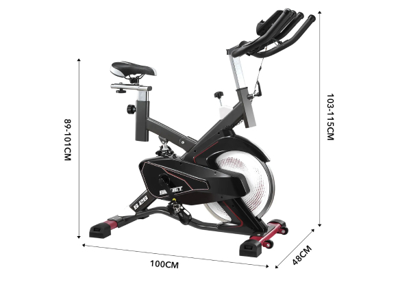 Commercial Spin Bike with Heavy-Duty Flywheel