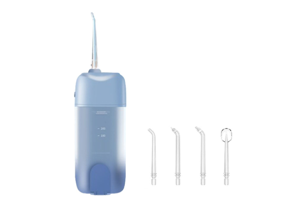 Cordless Water Dental Flosser with Four-Tips - Available in Four Colours & Option for Two-Pack