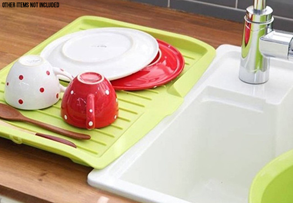 Large Dish Rack Draining Tray - Four Colours Available with Free Delivery