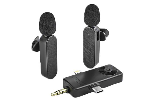 Three-in-One Wireless Lavalier Microphone