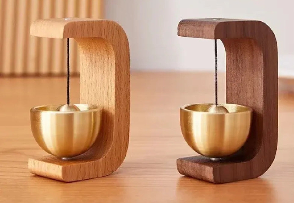 Two-Piece Japanese Wooden Entrance Wind Chimes