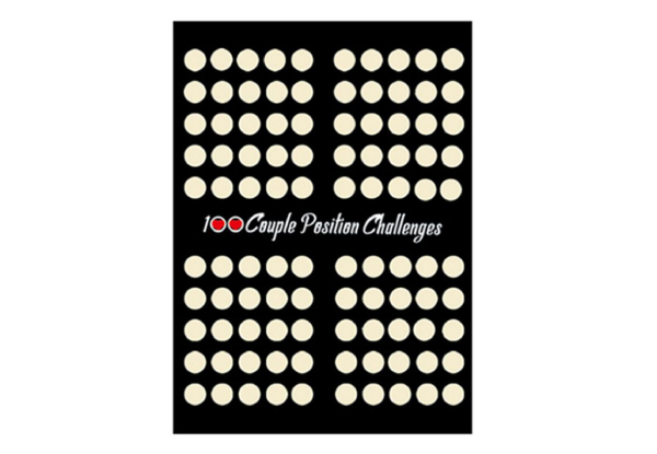 100 Positions Date Night Poster for Couples - Option for Two-Pack