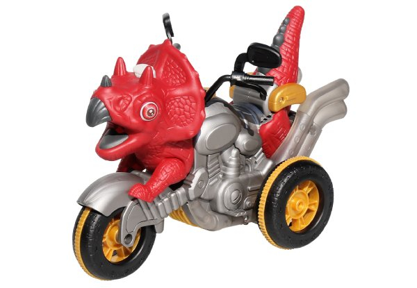 Remote Control Walking Motorbike Dinosaur with Water Mist Spray - Three Colours Available