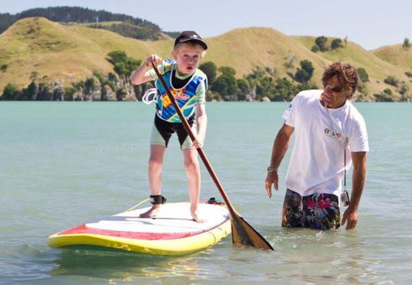 70-Minute Beginner Paddleboard Lesson for One - Options for up to Four People - Valid from 7th January