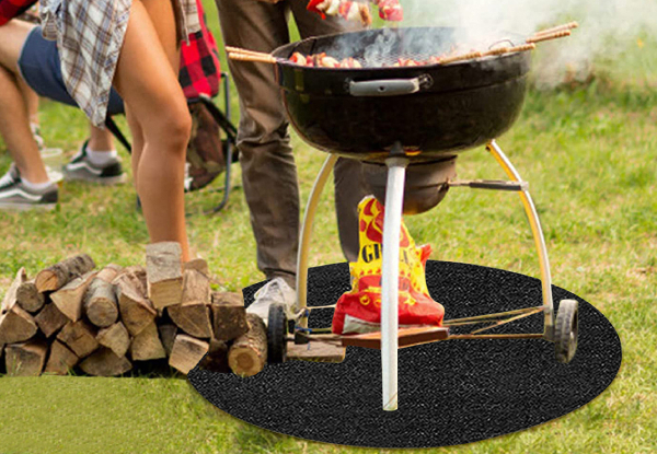 100cm Fire Retardant BBQ Grill Floor Mat