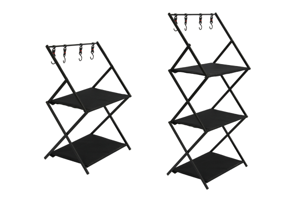 Levede Portable Camping Storage Shelves - Two Sizes Available