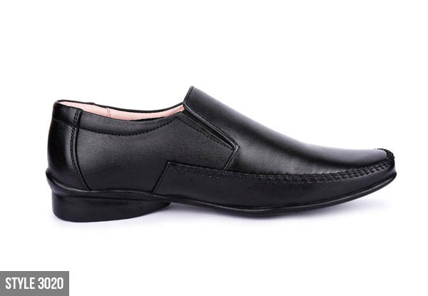 Pair of Men's Genuine Leather Slip-On Shoes