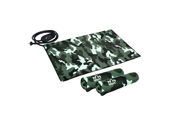Electric Heating Pet Pad Mat with Two Cloth Covers - Four Sizes Available