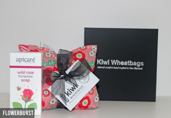 Wild Rose Gift Pack. incl Kiwi Wheat Bag & Wild Rose Soap - Six Options Available