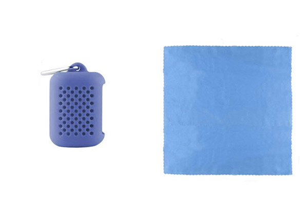 Quick Dry Camping & Hiking Towel with Silicone Case