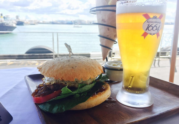 $30 for Two Buffalo Gourmet Burgers & Two Kronenbourg Tap Beers (value $63.80)
