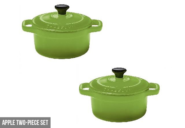 Chasseur Stoneware Cocotte Range - Three Colours Available & Option for Two-Piece or Six-Piece Set