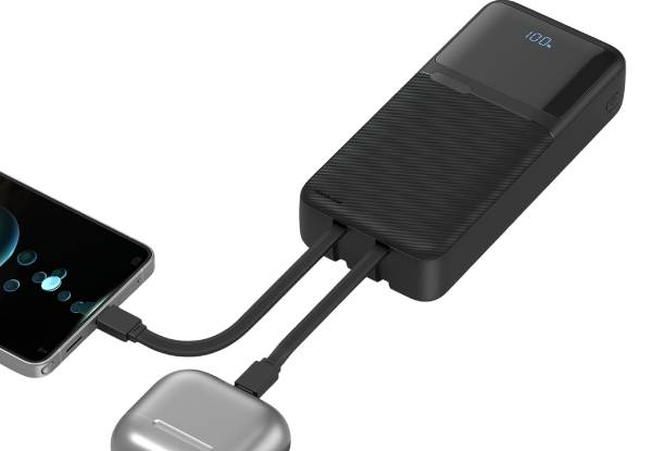 Titan PowerUp 20000mAh 22.5W PD QC Super Fast Black Powerbank
