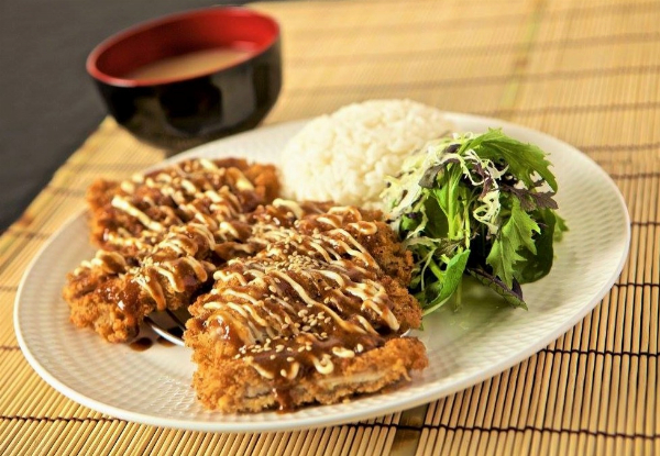 One Entree, Two Bento Boxes & Two Beverages for Two People - Option for Katsu Mains Available