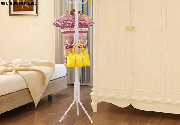 12-Hook Hat & Coat Stand - Two Colours Available