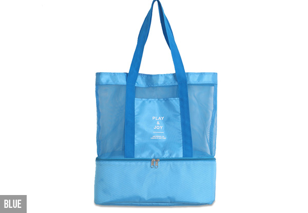 Beach Cooler Bag with Drinks Compartment with Free Delivery - Four Colours Available