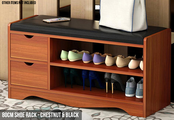 Shoe Rack Bench - Two Sizes & Colours Available