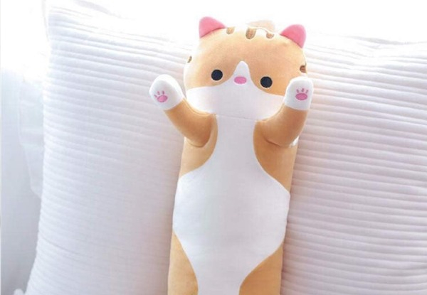 Soft Cute Cat Pillow Cushion Doll - Available in Two Colours & Four Sizes