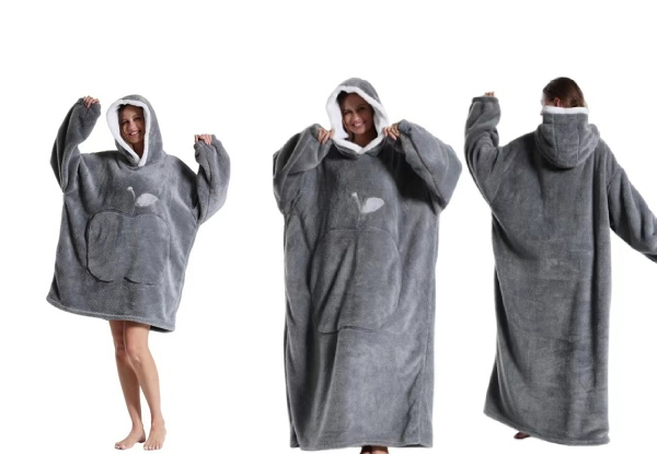 Unisex Wearable Sherpa Blanket for Adults - Available in Six Colours & Two Sizes