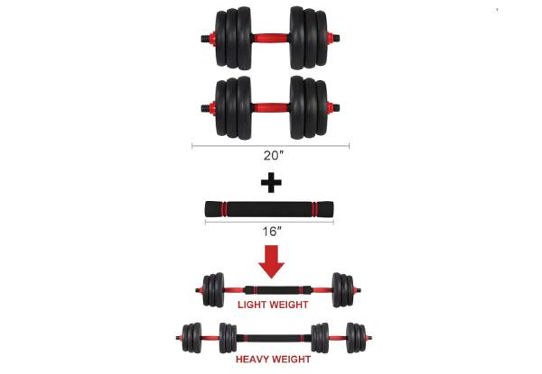 Four-in-One Adjustable Dumbbell Set - Option for 20kg, 30kg or 40kg