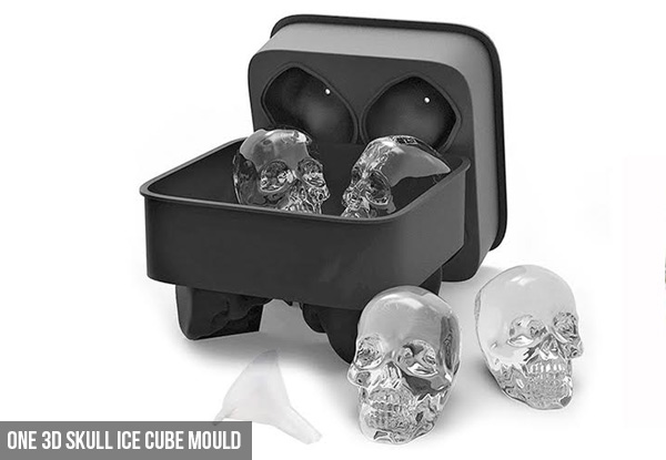 Ball or 3D Skull Ice Cube Mould with Free Delivery - Option for Two Available