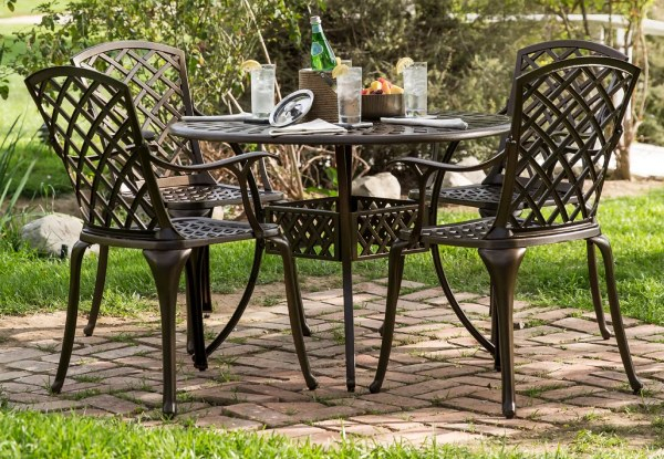 Five-Piece Dining Set with Chairs