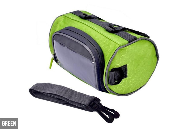 Water Resistant Bicycle Bag with Plastic Cover for Touch Screen Devices - Four Colours Available with Free Delivery