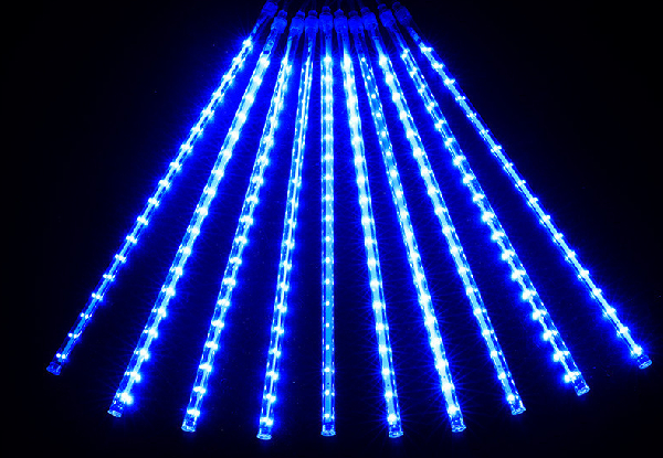Outdoor Solar Meteor Shower Rain Light - Available in Three Colours