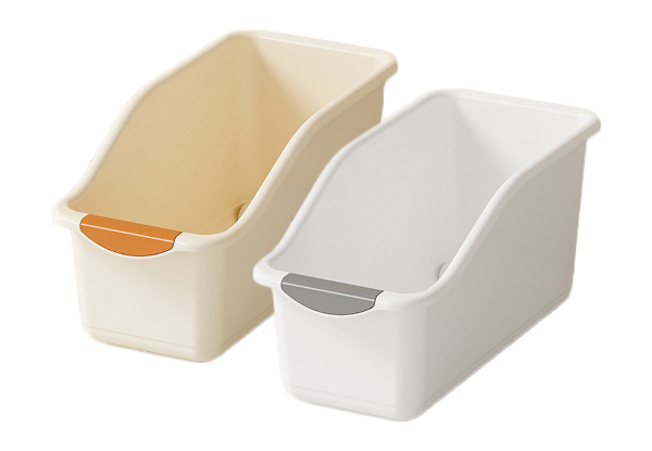 Two-Pack Pull Out Cabinet Organiser Bin with Roll Wheels - Available in Two Sizes