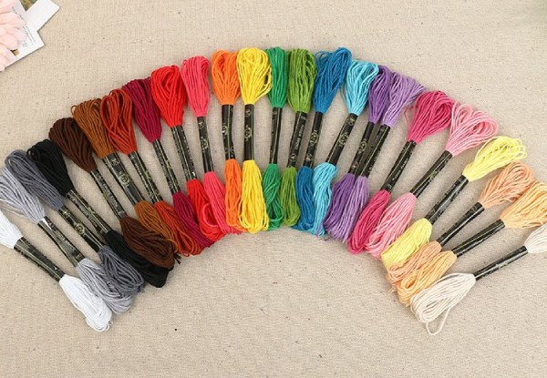 100 Colours of Embroidery Thread