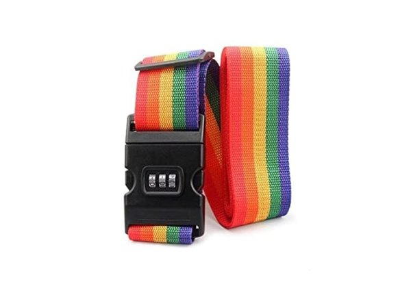 Rainbow Suitcase Strap - Option for Two-Pack