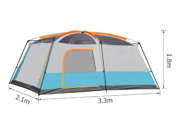 Four to Six Person Camping Tent incl. Storage Bag