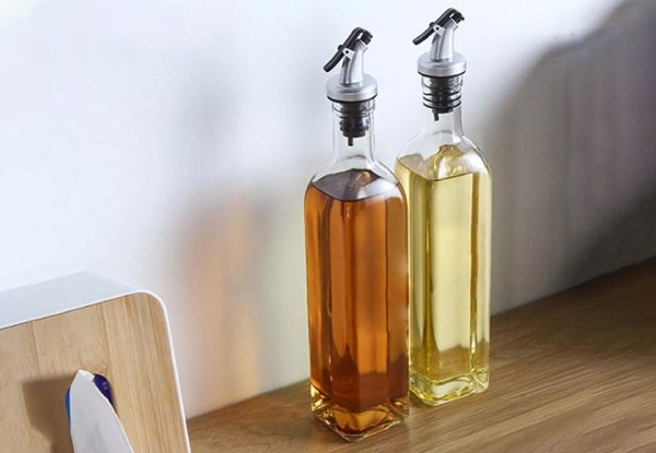 Two-Piece 250ml Glass Oil Dispenser - Option for Two-Set