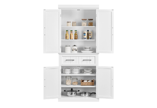 Kitchen Pantry Cabinet - Two Colours Available