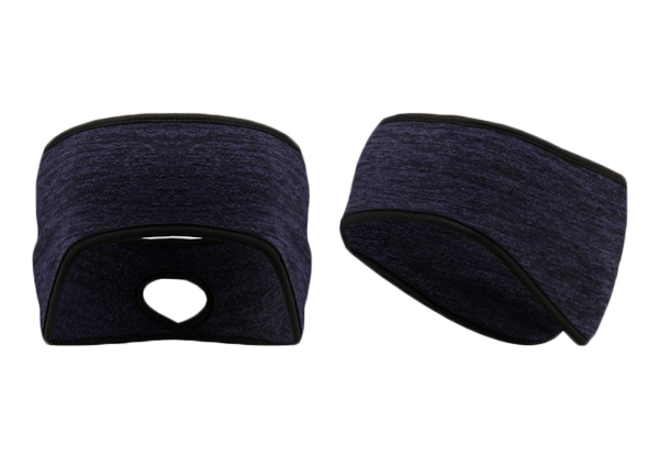 Two-Piece Ear Warmer Headband with Ponytail Hole - Available in Two Options