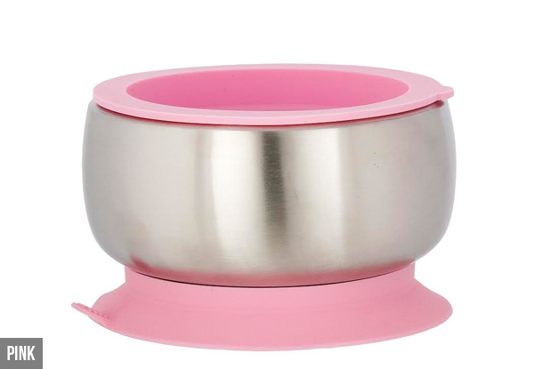 Avanchy Stainless Steel Suction Bowls - Three Colours Available with Free Delivery