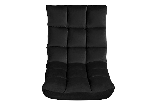 Foldable Black Floor Recliner Chair