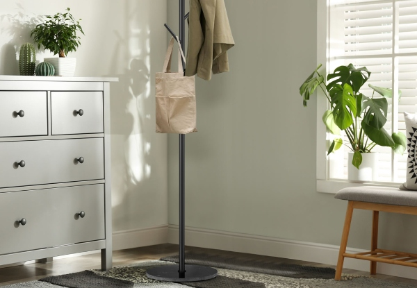 Freestanding Metal Clothes Rack - Two Colours Available