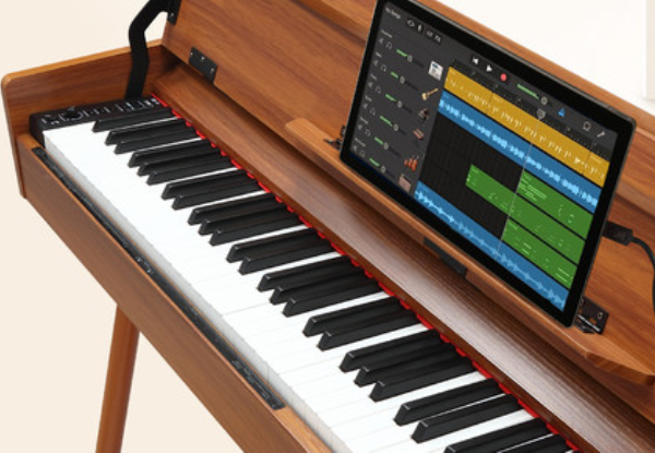 Melodic 88-Key Full-weighted Digital Piano with Wooden Stand & Sustain Pedal